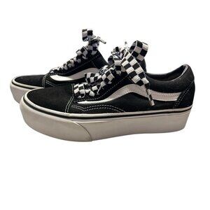 Vans Old Skool Checkerboard laces sneakers shoes SIZE 5.5